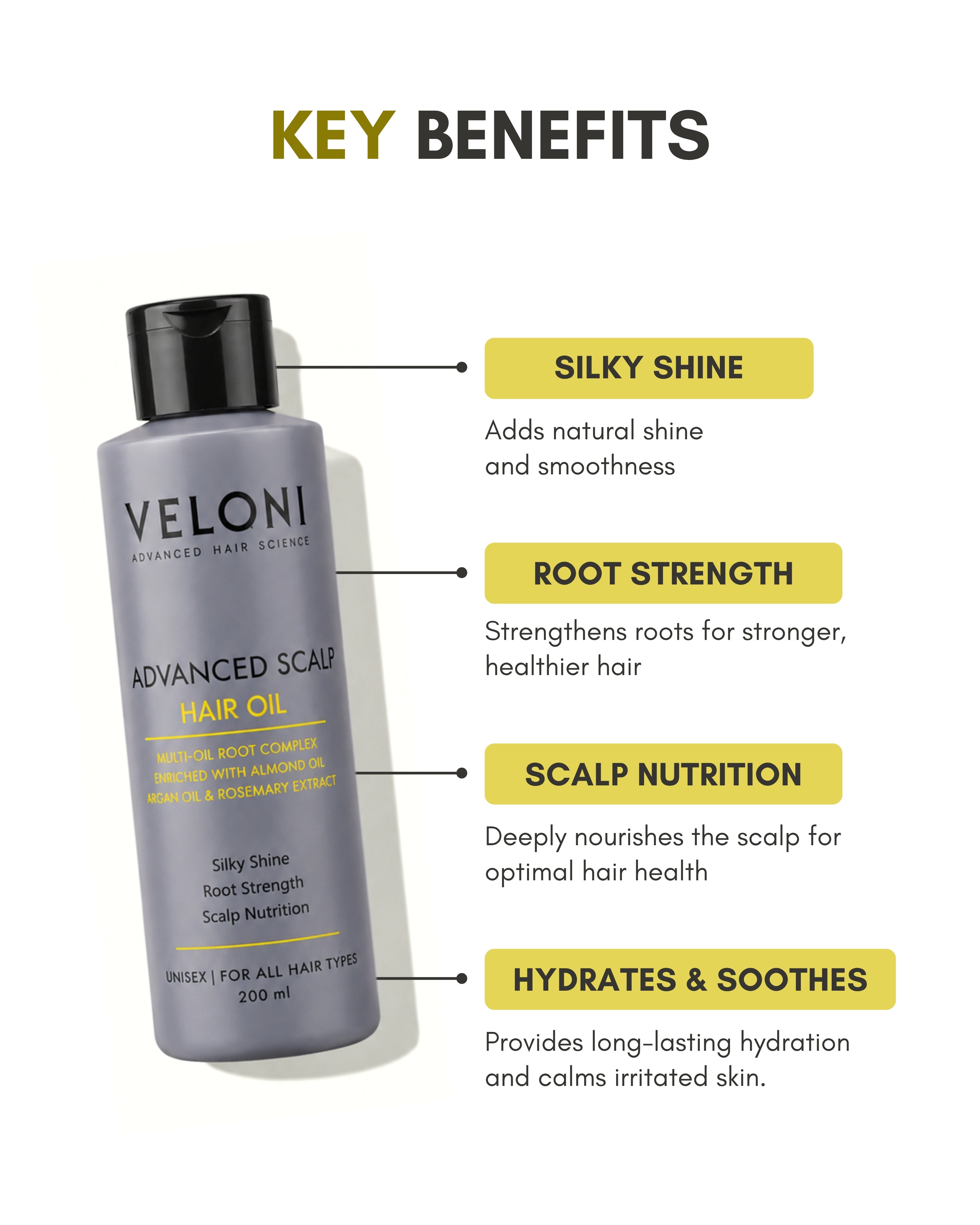 Veloni Advanced Scalp Care Oil | Multi-Oil Root Complex Hair Oil