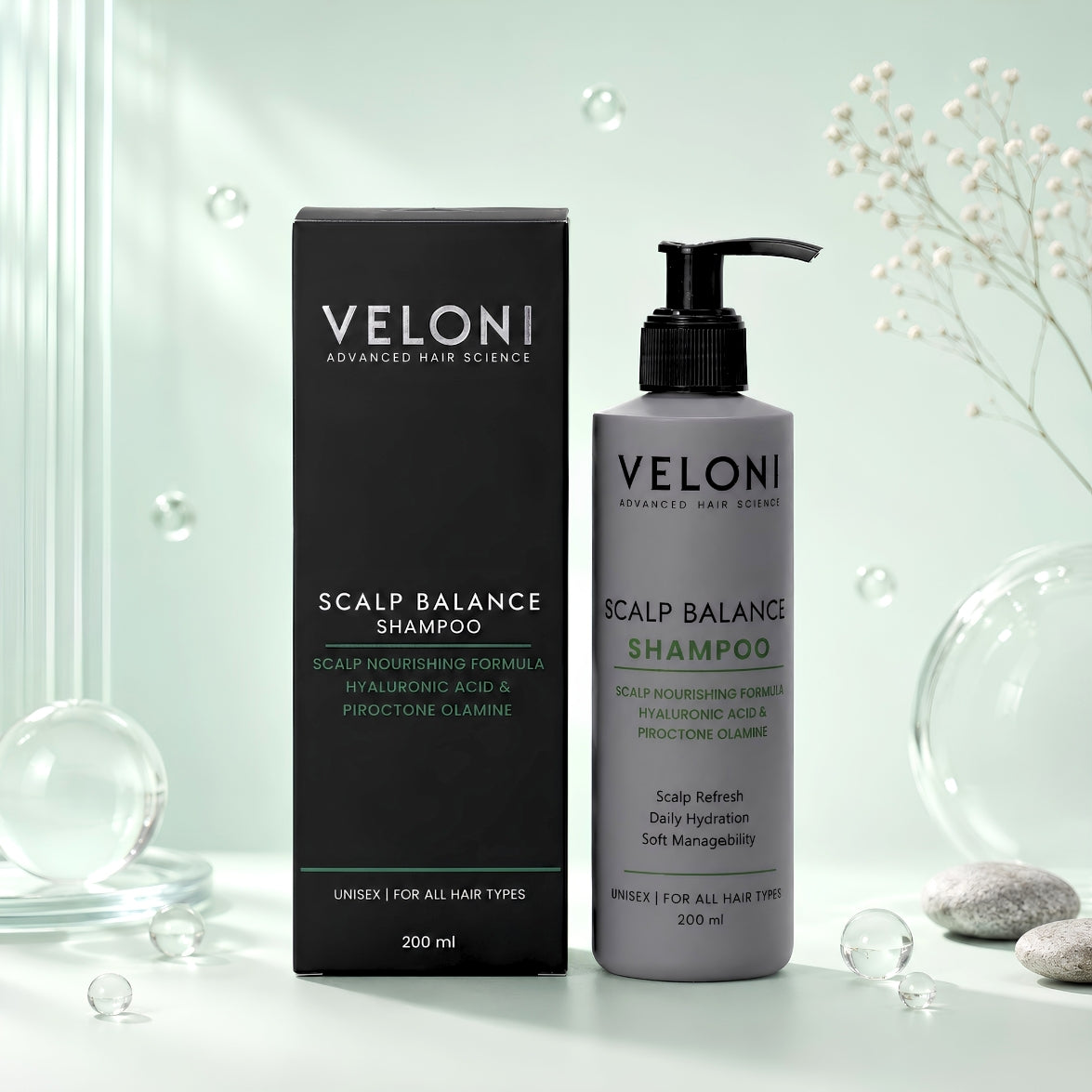 Veloni Scalp Balance Shampoo | Scalp Nourishing Formula for Healthy Hair