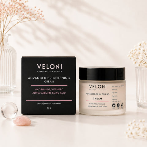 Veloni Advanced Brightening Cream | Daily Skin Radiance & Even Tone Moisturizer