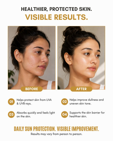 Veloni Sunscreen SPF 50 PA++++ | Broad Spectrum UVA & UVB Protection
